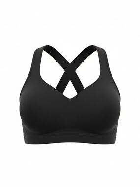 lululemon athletica Black Crisscross Support Sports Bra